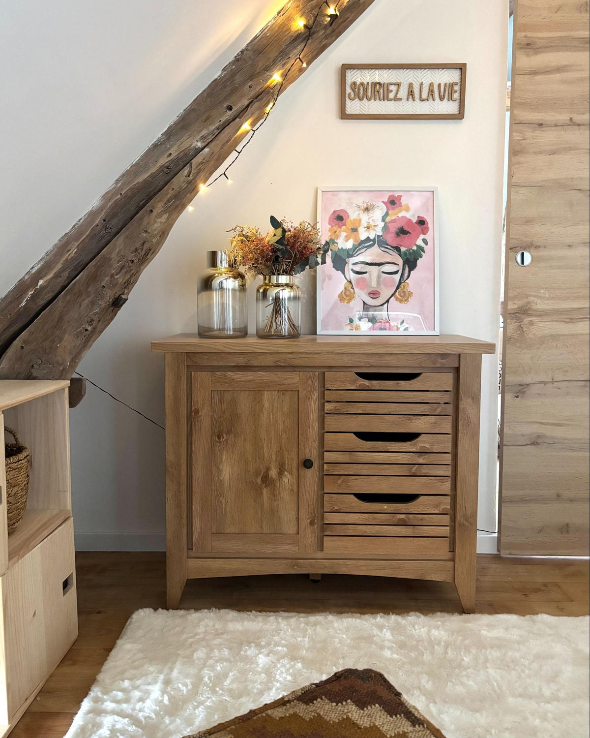 SIDEBOARD se 2 dveřmi Hnědý Agora - hnědá, kompozitní dřevo (99/80/43cm) - Beliani