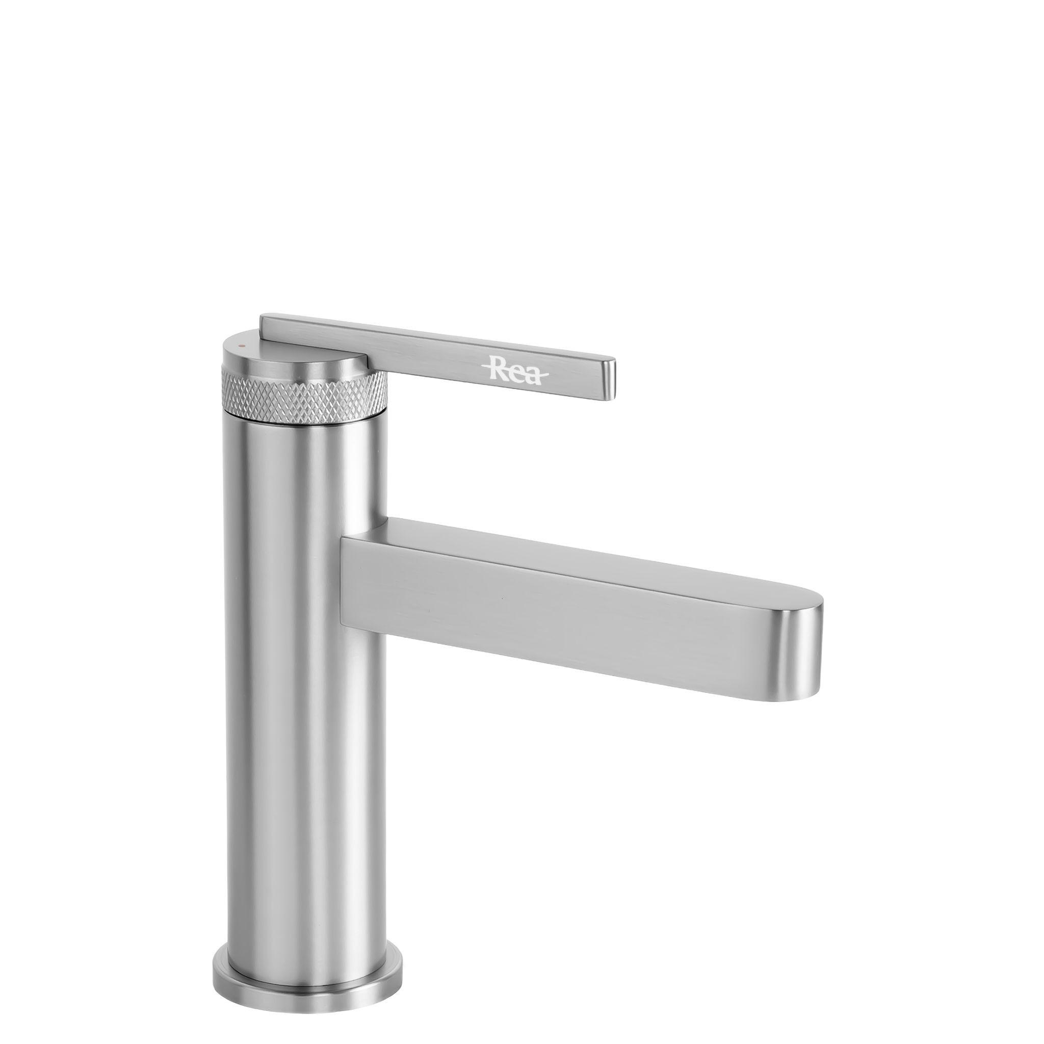 WASCHBECKENARMATUR Rea Grace Brush Nickel - Edelstahlfarben, Metall (4/17/11.5cm) - REA