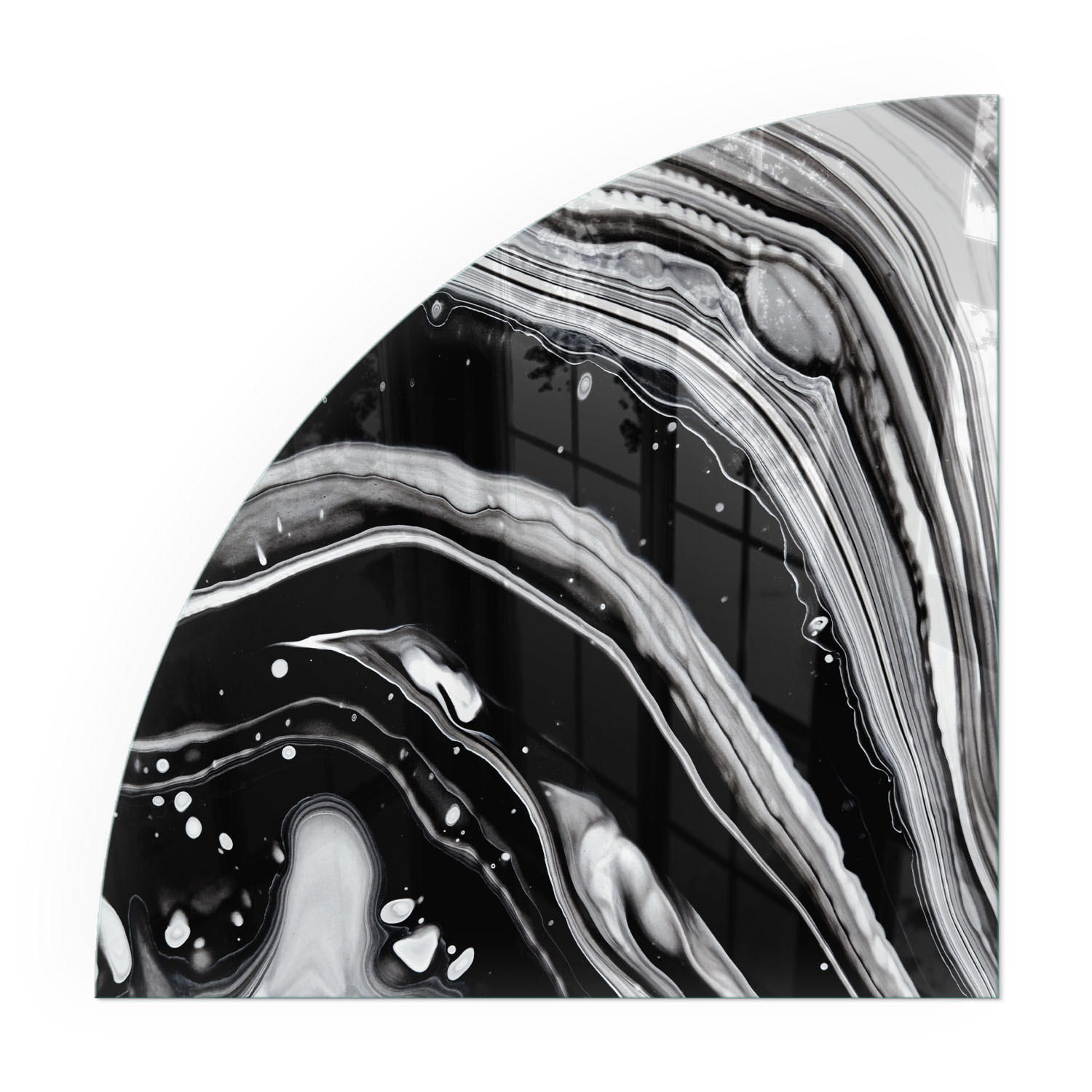 GLASPLATTE für Kamin 100x100 cm - Multicolor, Glas (100/100/0.4cm) - TULUP