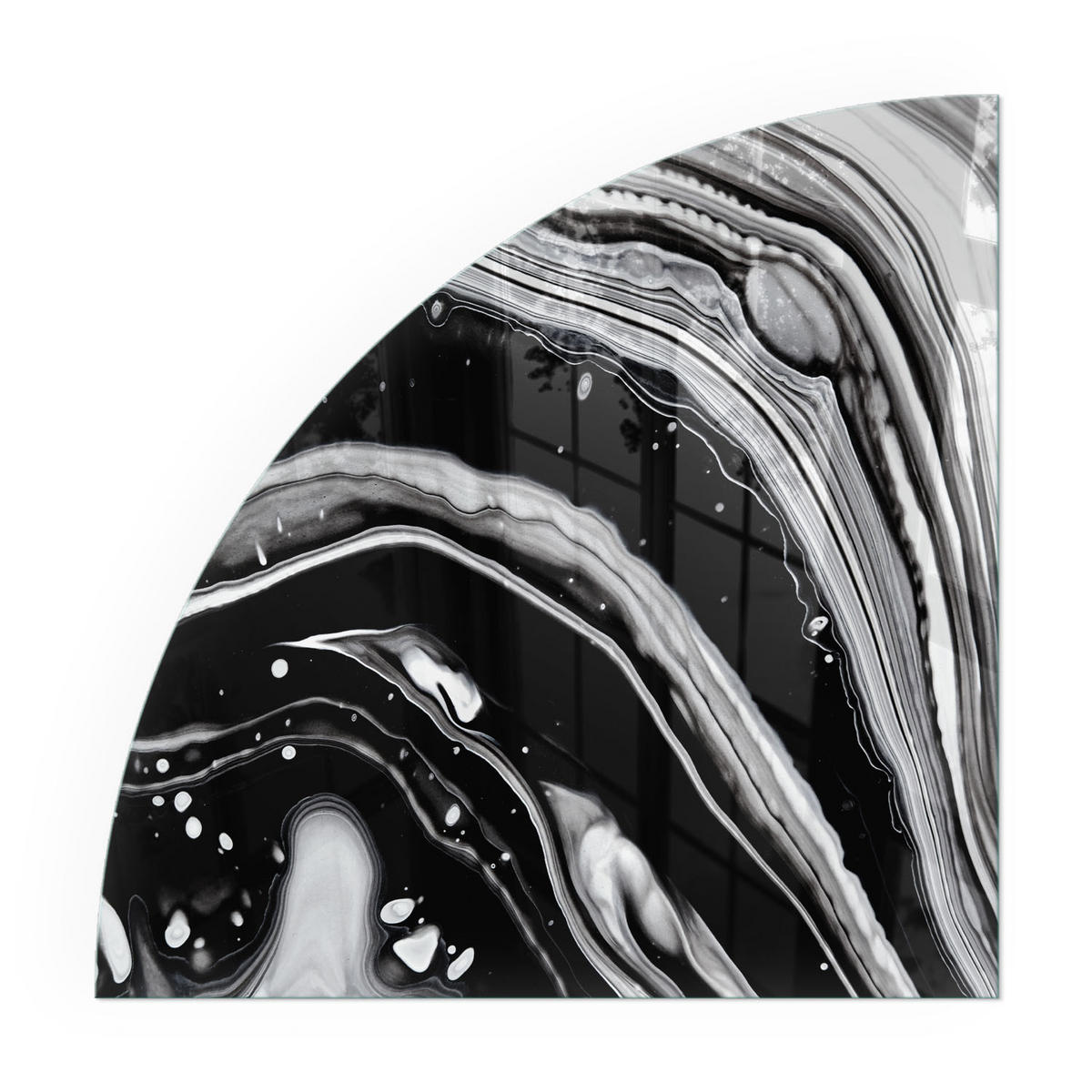 GLASPLATTE für Kamin 100x100 cm - Multicolor, Glas (100/100/0.4cm) - TULUP