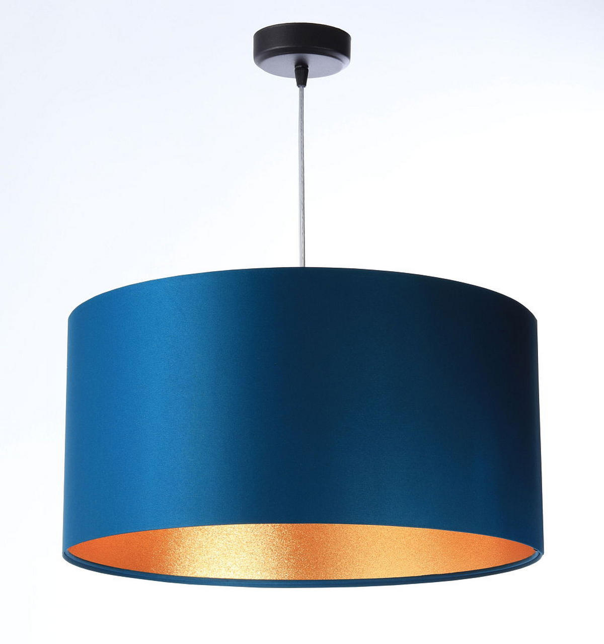HÄNGELEUCHTE Gold 60/30 cm - Türkis/Goldfarben, Kunststoff (60/1.1/30cm) - ONZENO