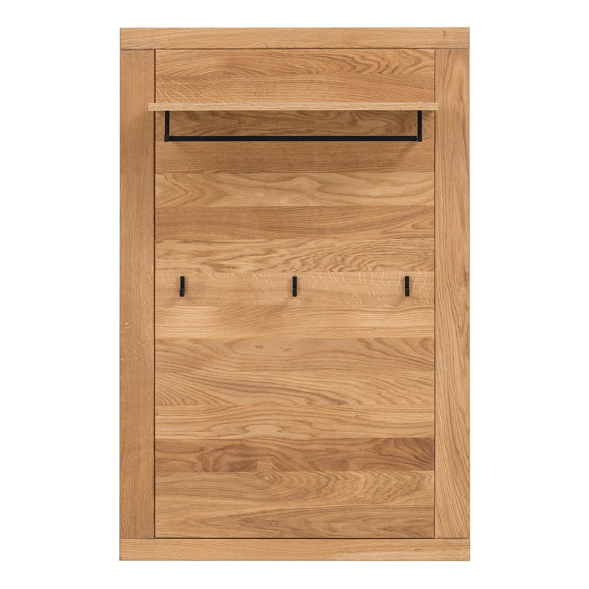 GARDEROBENPANEEL - Eiche teilmassiv - Eiche / Eiche Dekor - Braun, Holz/Holzwerkstoff (80/120/28cm) - home24