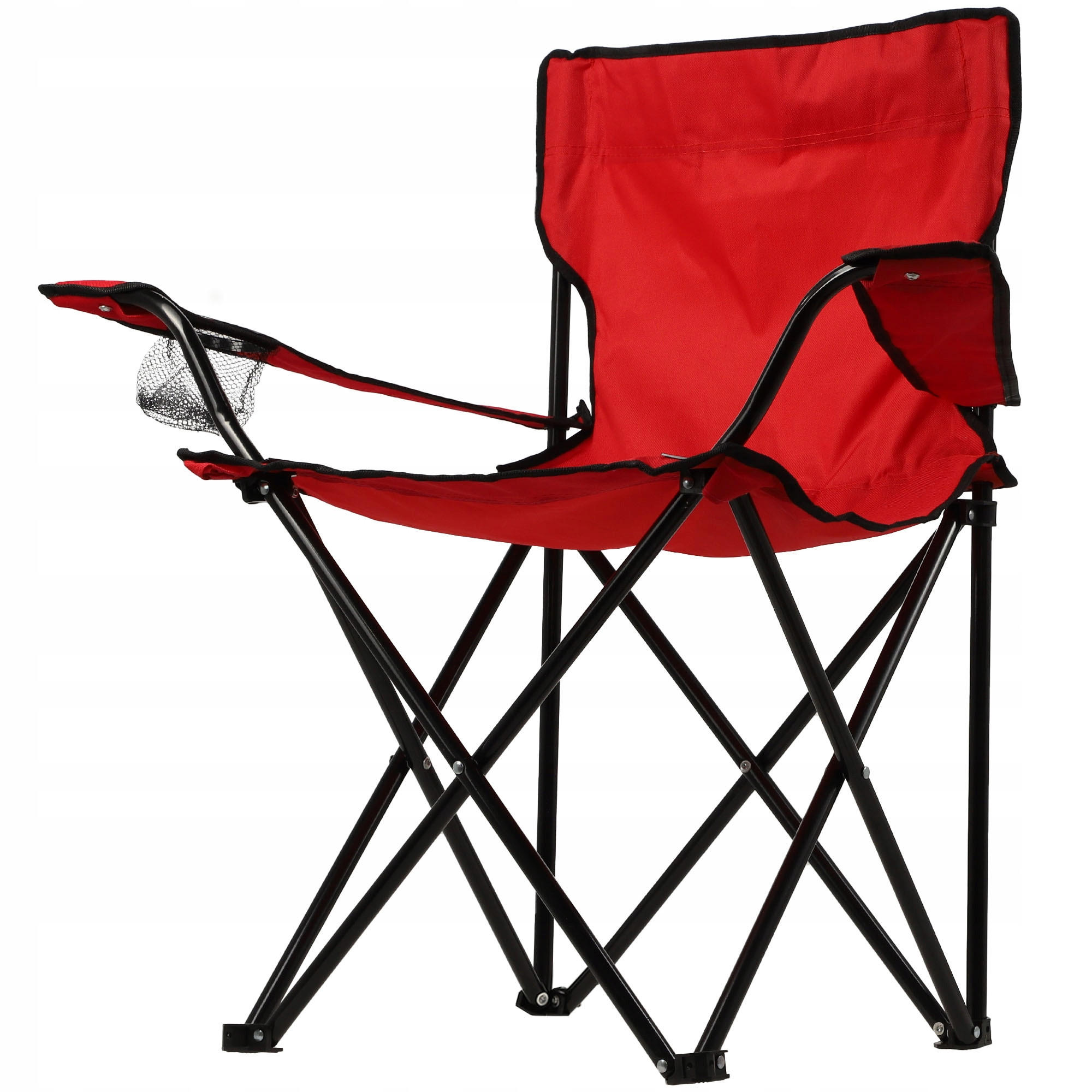 Klappstuhl 82 x 46 cm Rot - Rot, Metall (46/82cm) - KADAX