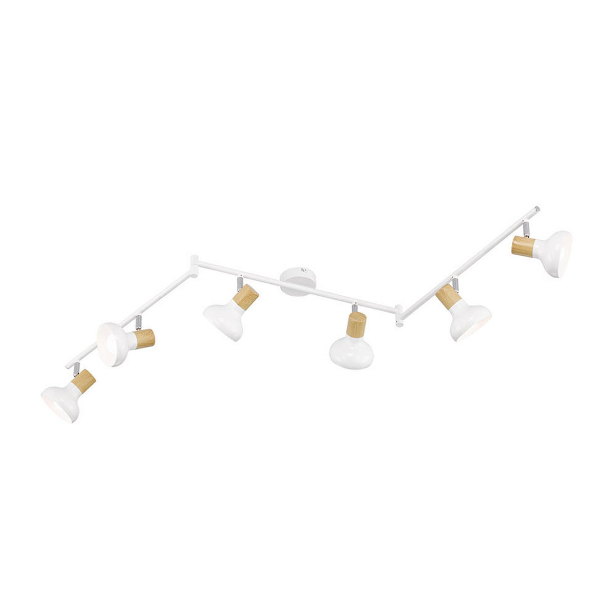 LED DECKENLEUCHTE Metall Holzoptik Weiß - Weiß, Metall (150/13/16cm) - Wofi