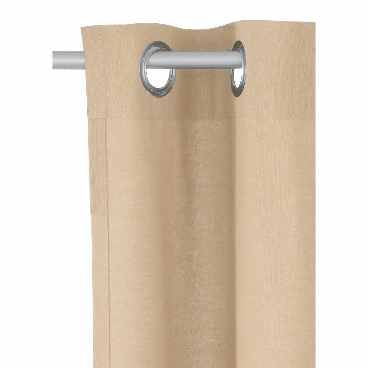 ÖSENVORHANG DOVE Blickdicht - Creme, Textil (140/0.5/245cm) - Tom Tailor