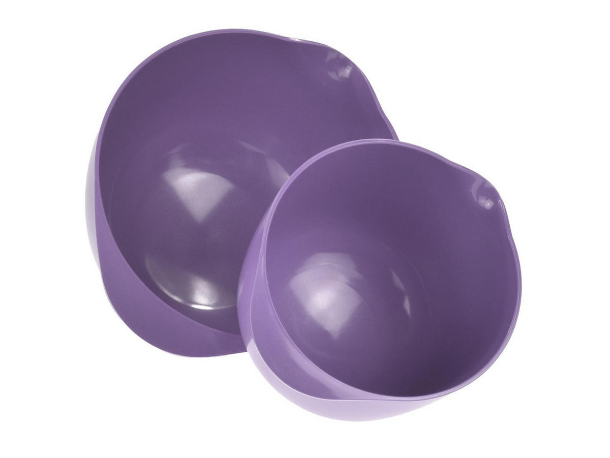 RÜHRSCHÜSSEL-SET Margrethe New lila (2tlg) - Violett, Kunststoff (21/15cm) - Rosti