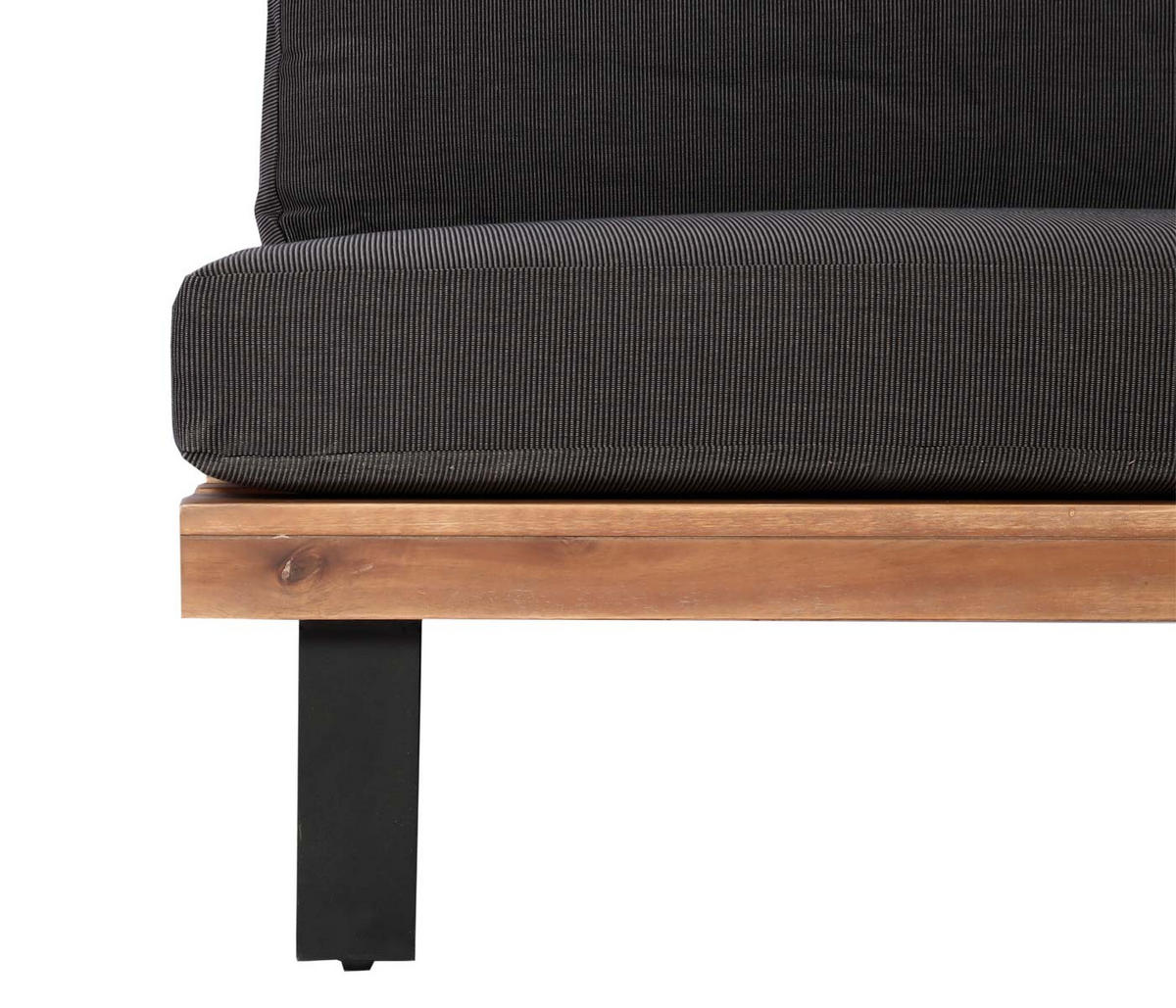 LOUNGE-SESSEL Schwarz, Dunkelbraun, Grau - Dunkelbraun/Schwarz, Holz (82/75/82cm) - MCW