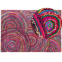 KURZFLOR-TEPPICH Kozan 230/160 cm - Multicolor, Textil (160/230cm) - Beliani