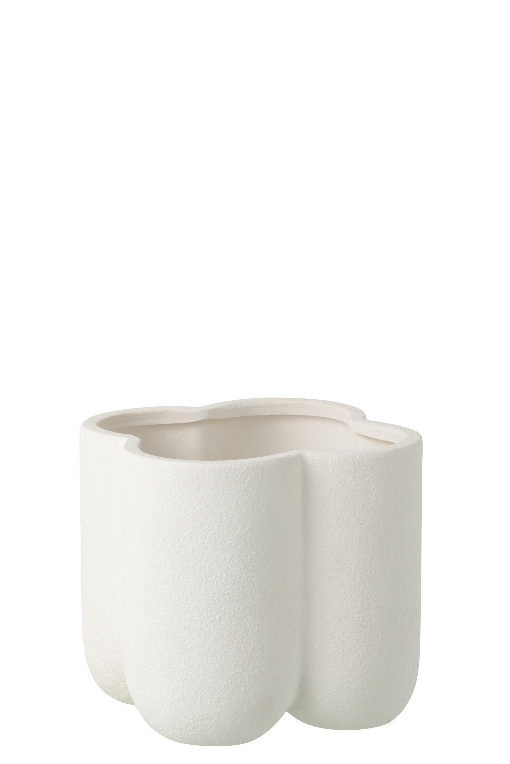 BLUMENTOPF BUDDY Weiß - Weiß, Keramik (22/20.5cm) - J-Line