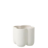 BLUMENTOPF BUDDY Weiß - Weiß, Keramik (22/20.5cm) - J-Line