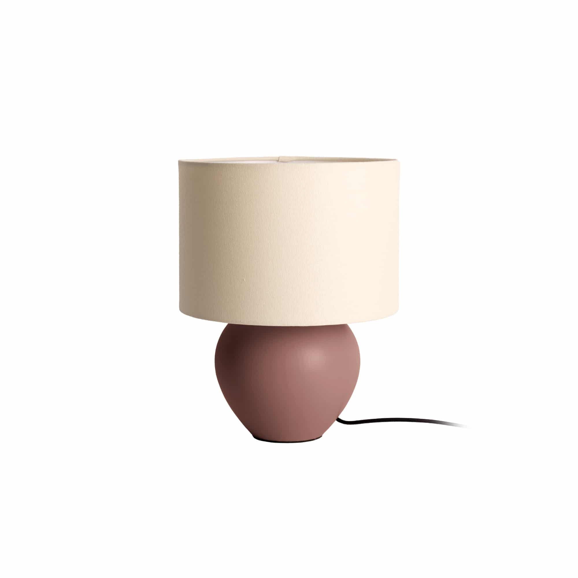 TISCHLAMPE Alma Cone Braun 23/23/32.5 cm - Mauve, Keramik (23/23/32.5cm) - Leitmotiv