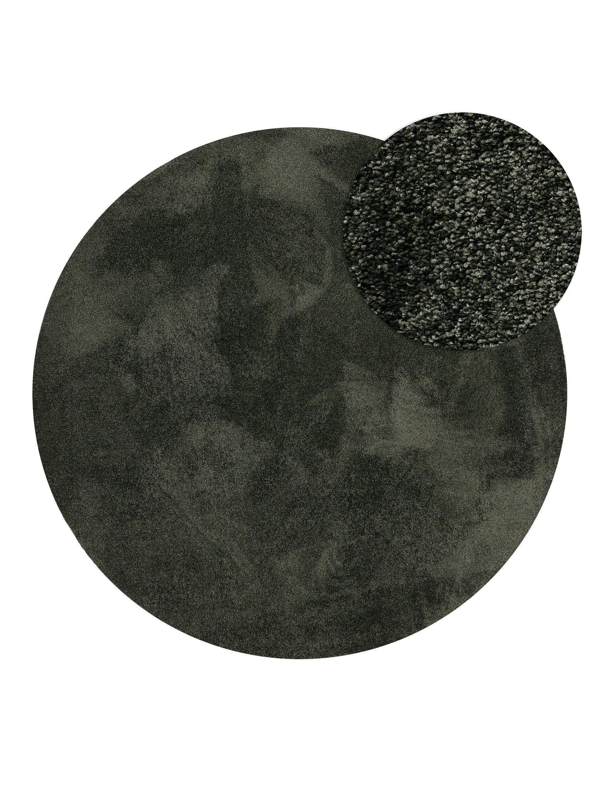 TEPPICH Nina waschbar ø 200 cm rund - Grün, Kunststoff (200/200cm) - benuta Nest