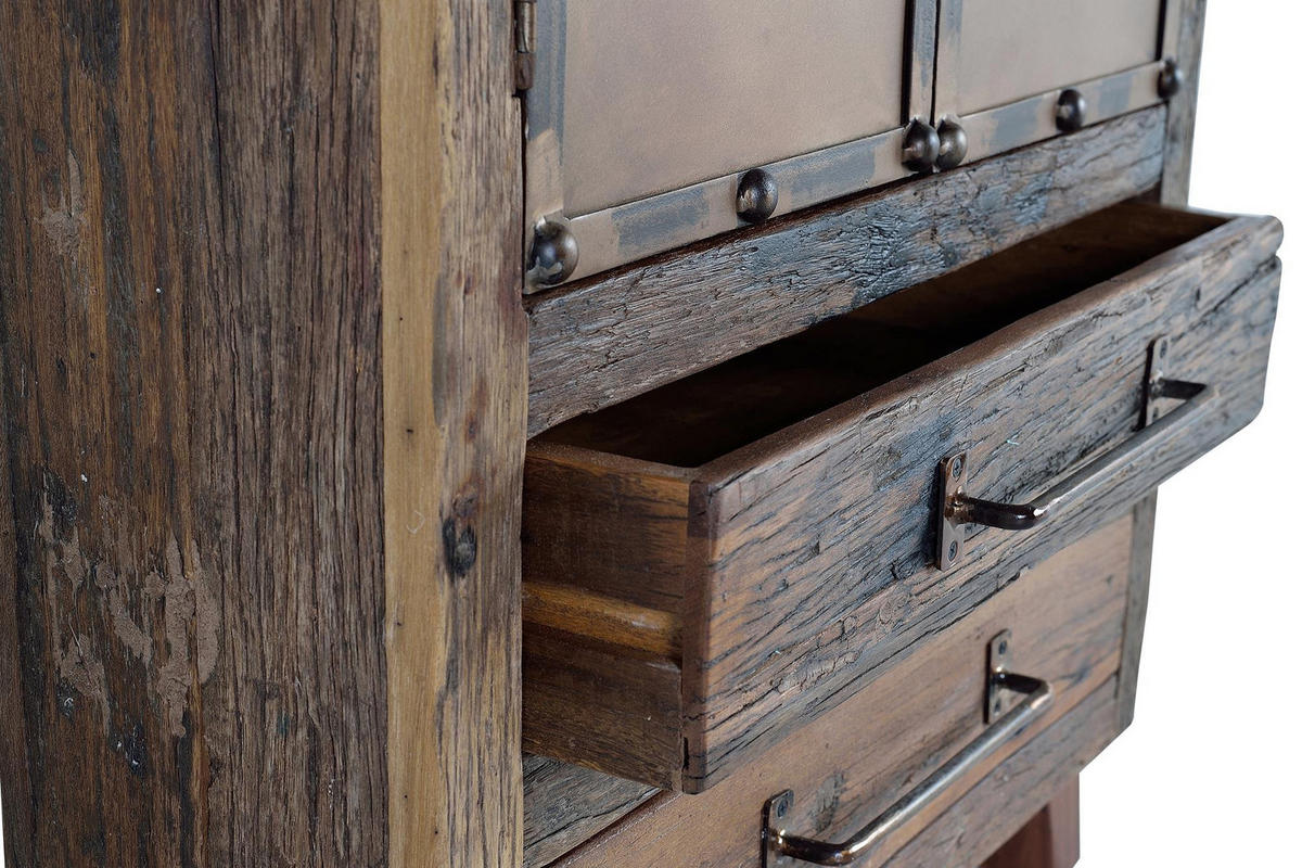 SIDEBOARD aus recyceltem Holz und Metall - Braun, Holz (40/120/75cm) - Giner y Colomer