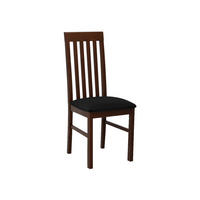 STUHL Nilo I, Holzfarbe: Walnuss - Walnussfarben/Schwarz, Holz (43/96/48cm) - MIRJAN24