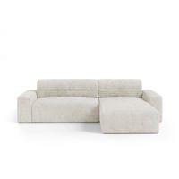 ECKSOFA Fabio 3 Sitzplätze Weiß - Weiß, Holz (260/102cm) - Petits-meubles