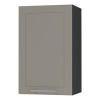 KÜCHENHÄNGESCHRANK Kvantum W2/45 Beige Matt / Schwarz Matt 45 / 32,5 / 72cm - Beige/Schwarz, Holz/Holzwerkstoff (45/72/32.5cm) - Feldmann-Wohnen