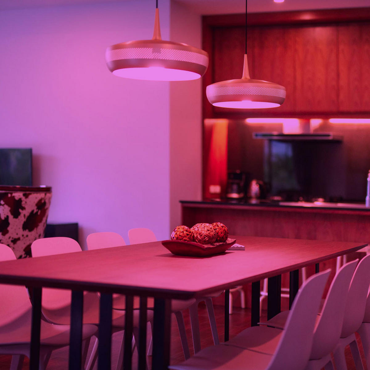 LED LEUCHTMITTEL RGB E14 Fernbedienung - Weiß, Glas (4.7/8.8cm)