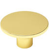 MÖBELKNOPF Goldfarbig glänzend, Schrankknopf Astro Ø 36mm, Knopf - Goldfarben, Metall (3.6/1.9/1.9cm) - Livingpoint24