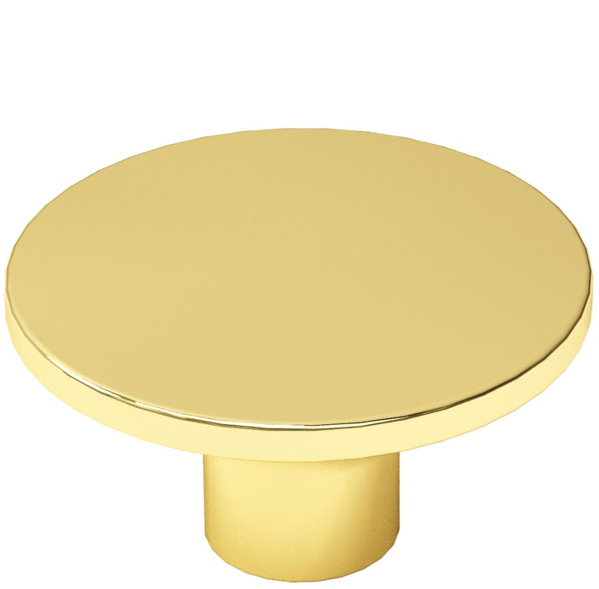 MÖBELKNOPF Goldfarbig glänzend, Schrankknopf Astro Ø 36mm, Knopf - Goldfarben, Metall (3.6/1.9/1.9cm) - Livingpoint24