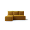 ECKSOFA mit Schlaffunktion SAVIO MINI Poso 01 Links - Currygelb, Textil (200/140cm) - Bedante