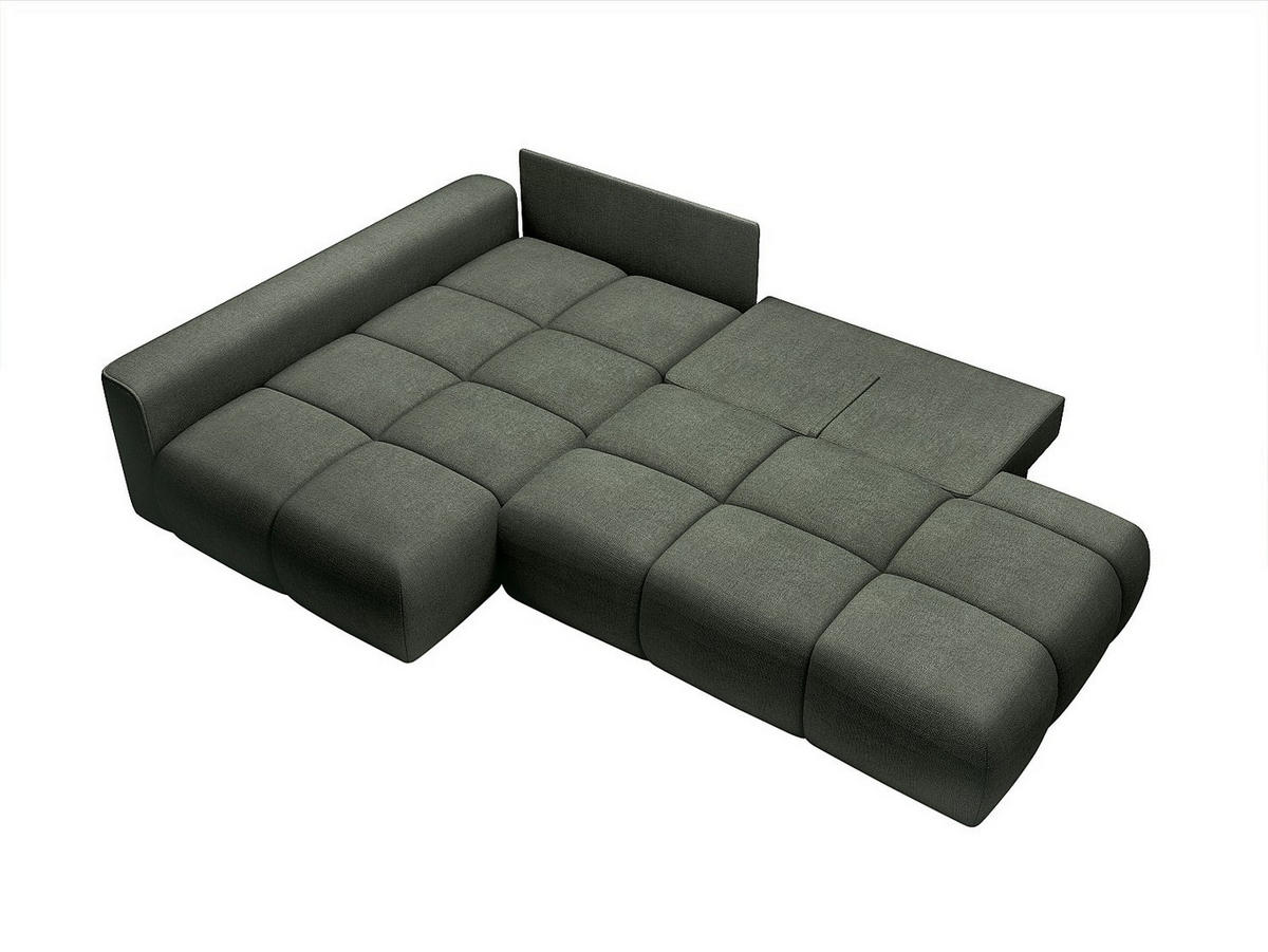 SCHLAFSOFA - 5 Personen - stoff - tannengrün Minturno - Waldgrün, Textil (282/88/176cm) - Vente-Unique