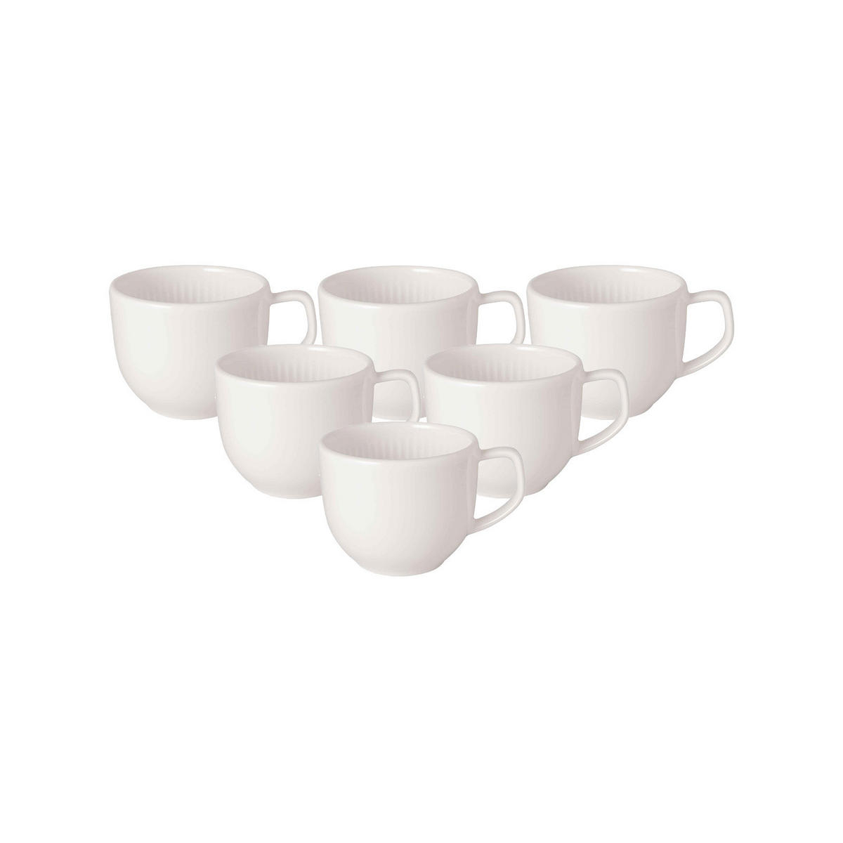 MOKKA- / ESPRESSOTASSEN Afina weiß 50 ml 6er Set - Weiß, Keramik (0.05L) - Villeroy & Boch