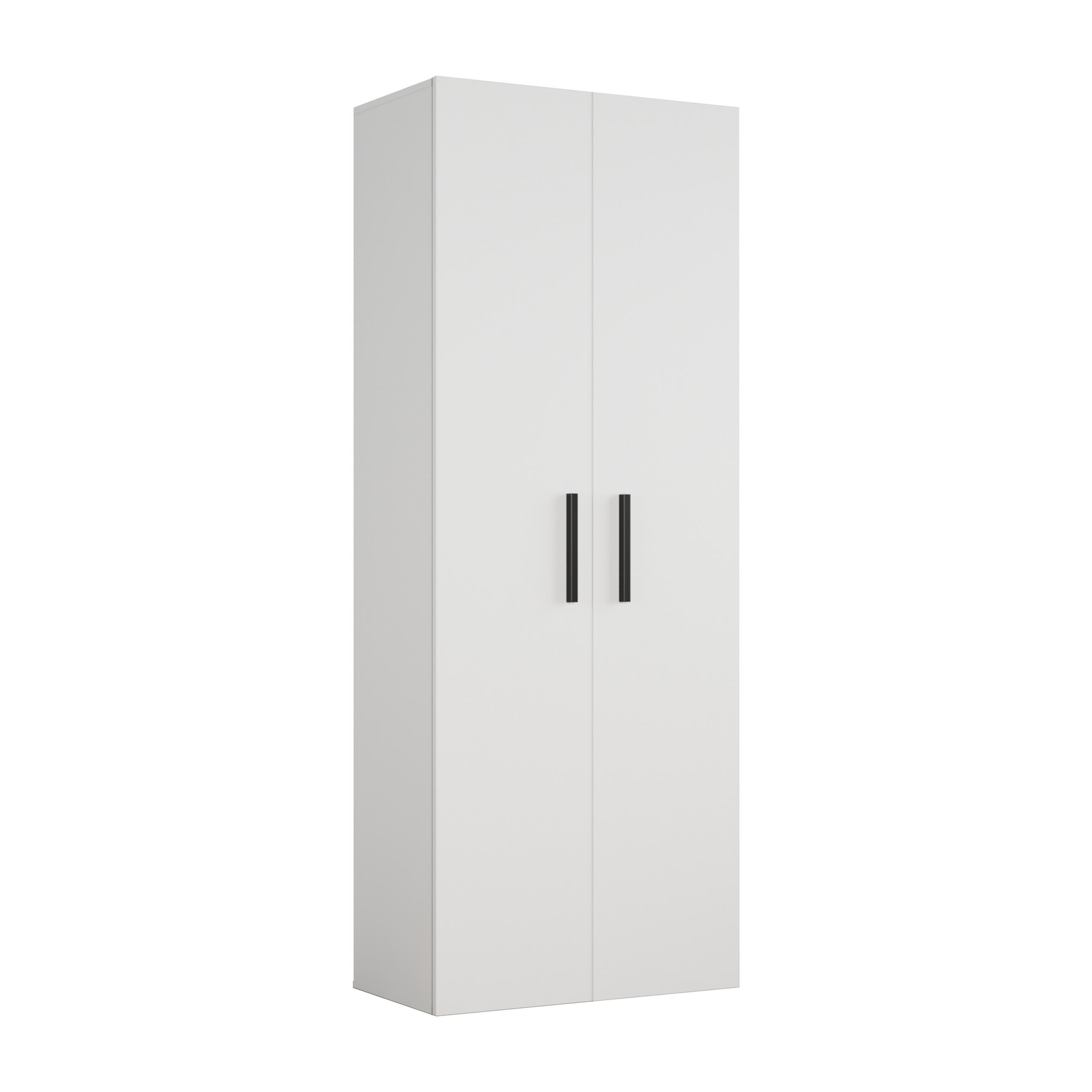 GARDEROBENSCHRANK MODULO 80/204/40 cm Modern Garderobe-Set Weiß - Weiß, Holzwerkstoff (80/204/40cm) - MASSENO