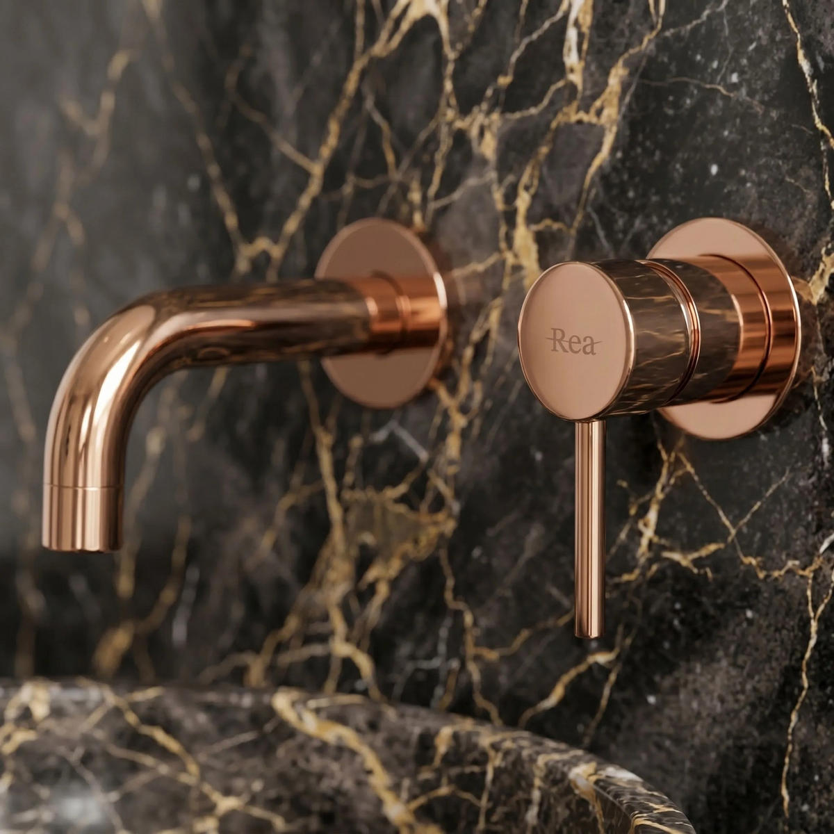 UNTERPUTZ Armatur Rea Lungo Copper +box - Kupferfarben, Metall (22.5/11/11cm) - REA