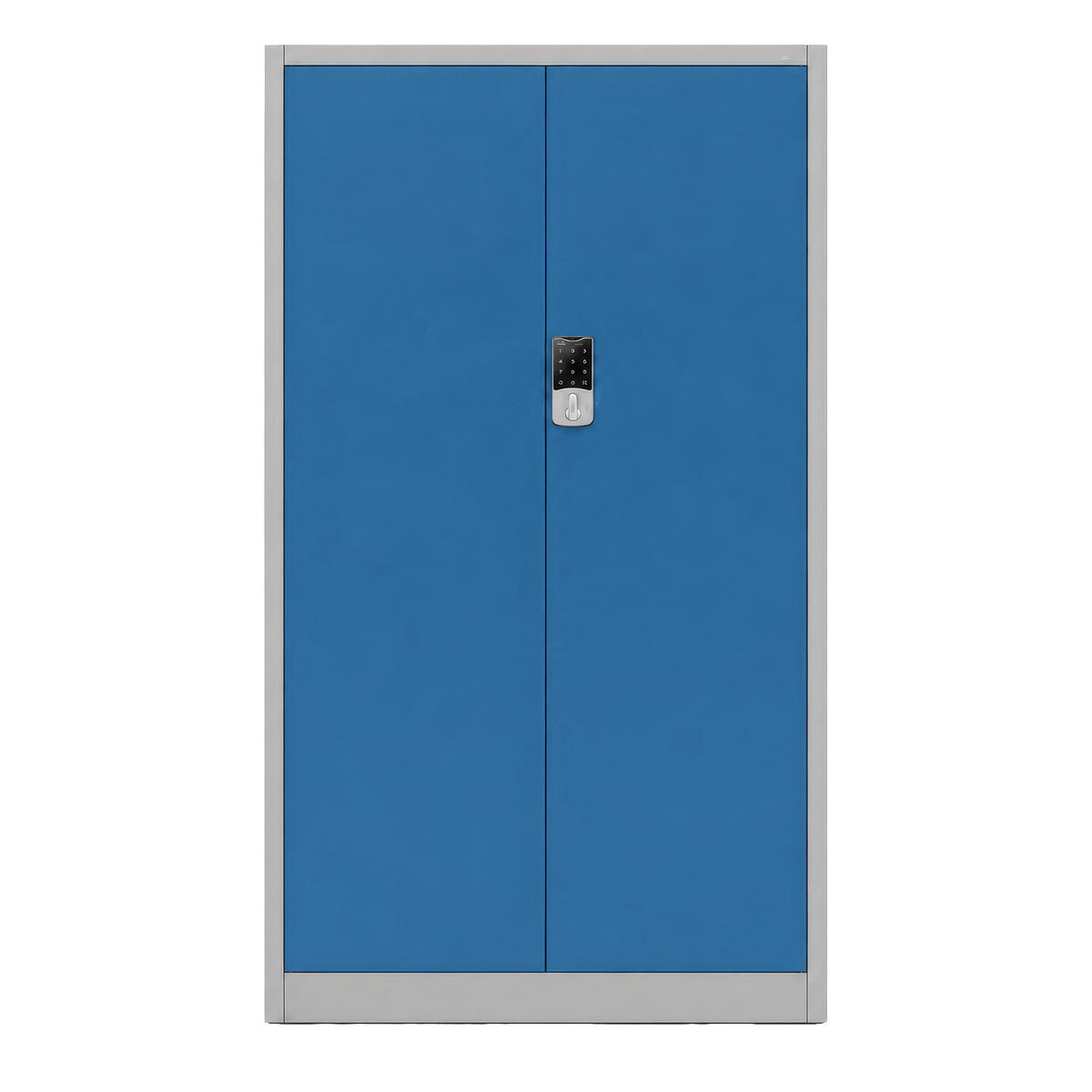 BÜROSCHRANK mit Zahlenschloss DANIEL 185x90x40 cm - Blaugrau, Metall (90/185/40cm) - Jan Nowak