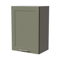 HÄNGESCHRANK Oslo W2/50 Grau / Reed Green Matt 50 / 32,5 / 72cm - Grau/Grün, Holz/Holzwerkstoff (50/72/32.5cm) - Feldmann-Wohnen