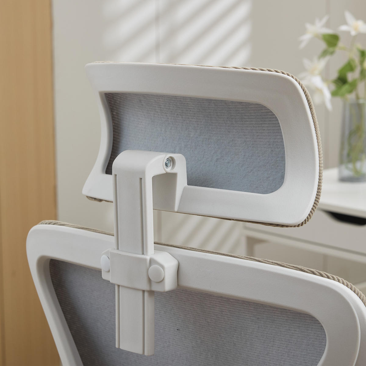 BÜROSTUHL Khaki 58/65/108 cm - Grün, Metall (58/108/65cm) - PANGIVO