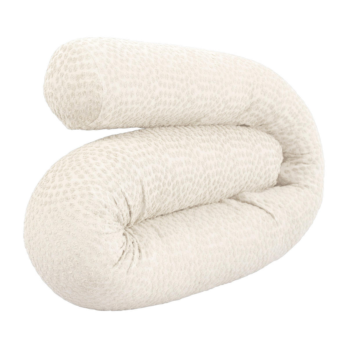 BETTSCHLANGE Seashells oyster - Weiß, Textil (170/12cm) - Roba