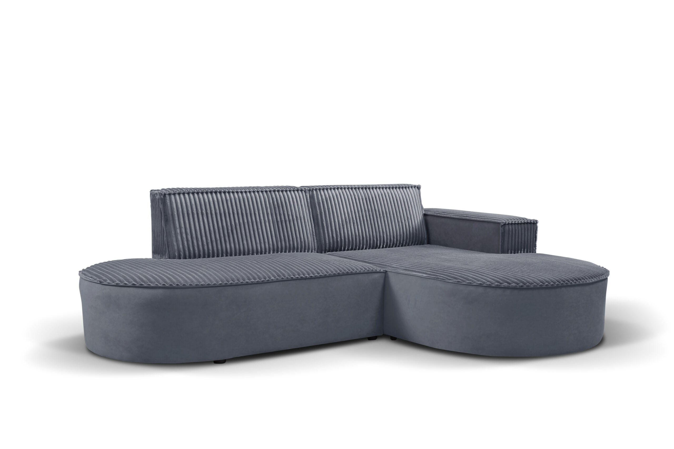 ECKSOFA L-förmiges Modena Soft Dunkelgrau Rechts - Dunkelgrau, Holz (236/165cm) - Kaiser Möbel