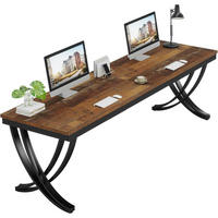 SCHREIBTISCH Computertisch 200 x 70 x 75 cm Braun - Braun, Holzwerkstoff (70/200/75cm)