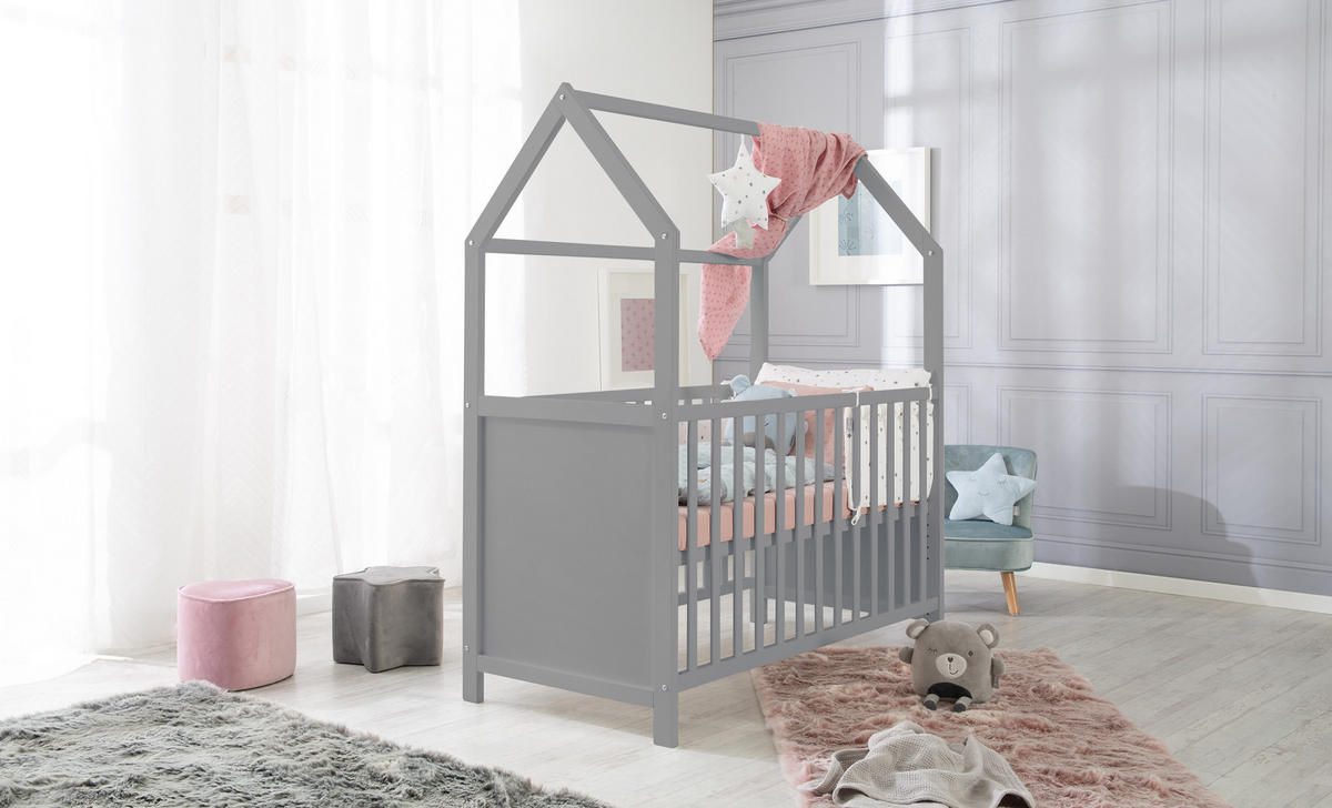 HAUSBETT 60 x 120 cm taupe - Taupe, Holzwerkstoff (60/120cm) - Roba