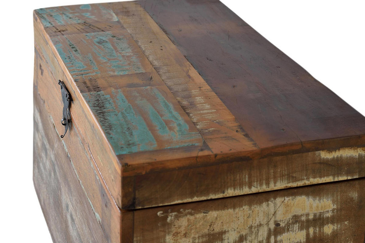 TRUHE aus Mangoholz - Chromfarben, Holz (80/40/40cm) - Giner y Colomer