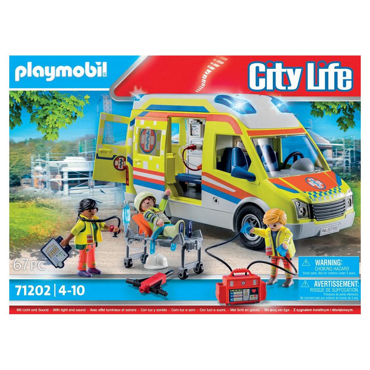 SPIELSET Lichteffekte für Krankenwagen - Blau, Kunststoff (13/28/39cm) - Playmobil
