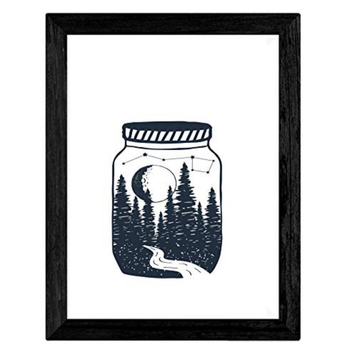 POSTER Set mit 4 Freier Wald A3 Rahmenlos - Klar, Papier (29.7/3cm) - Nacnic