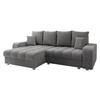 ECKSOFA Kronos - Silberfarben/Grau, Holz/Textil (250/166cm) - MIRJAN24