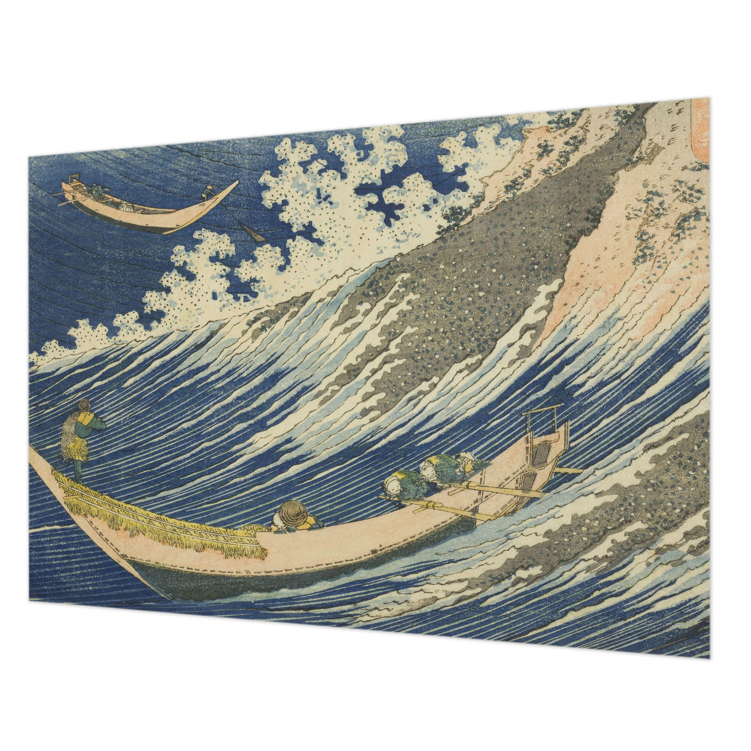 FOTOTAPETE 312x219 cm - Meereswellen - Blau, Textil (312/219cm) - Wallfluent