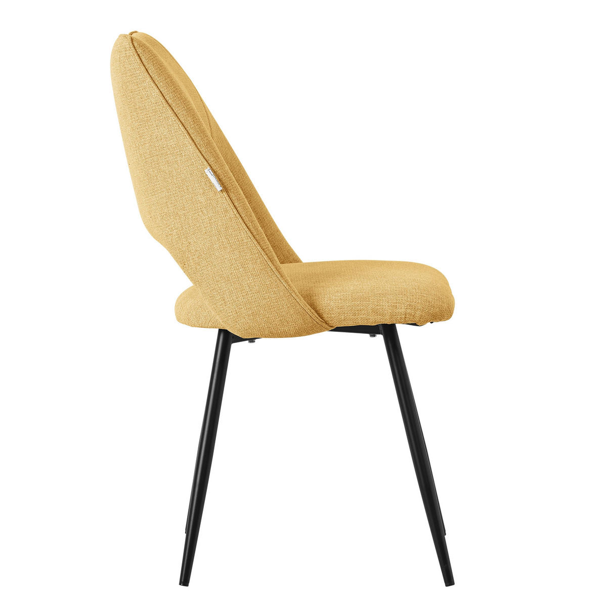 ESSZIMMERSTUHL Senf 2er Set - Gelb, Metall (57/89/53cm) - ML-DESIGN