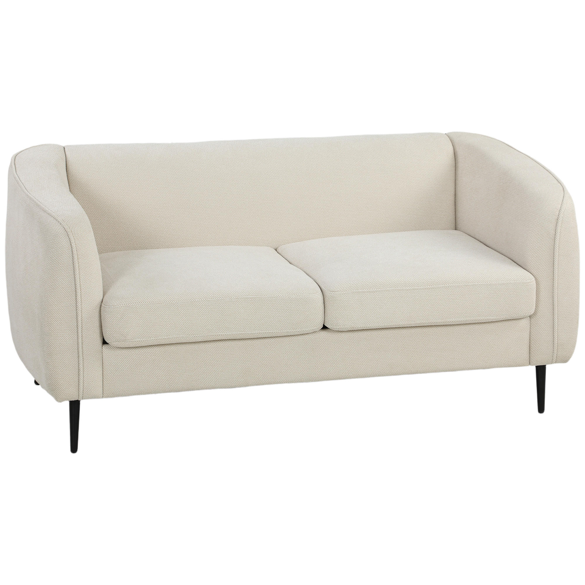SOFA, 2-Sitzer, Samt, 160cm, Federkernkissen, beige - Multicolor, Holzwerkstoff (160/72/76cm) - FORIOUS