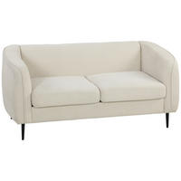 SOFA, 2-Sitzer, Samt, 160cm, Federkernkissen, beige - Multicolor, Holzwerkstoff (160/72/76cm) - FORIOUS