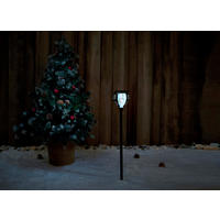 SOLAR-WEIHNACHTS-GARTENLEUCHTE Garten Deko Dämmerungssensor IP44 Kunststoff Schneemann - Weiß, Kunststoff (14/14/80cm) - Northpoint