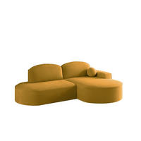 ECKSOFA Girona Mit Schlaffunktion - Gelb, Holzwerkstoff/Textil (278/179cm) - Fun Möbel
