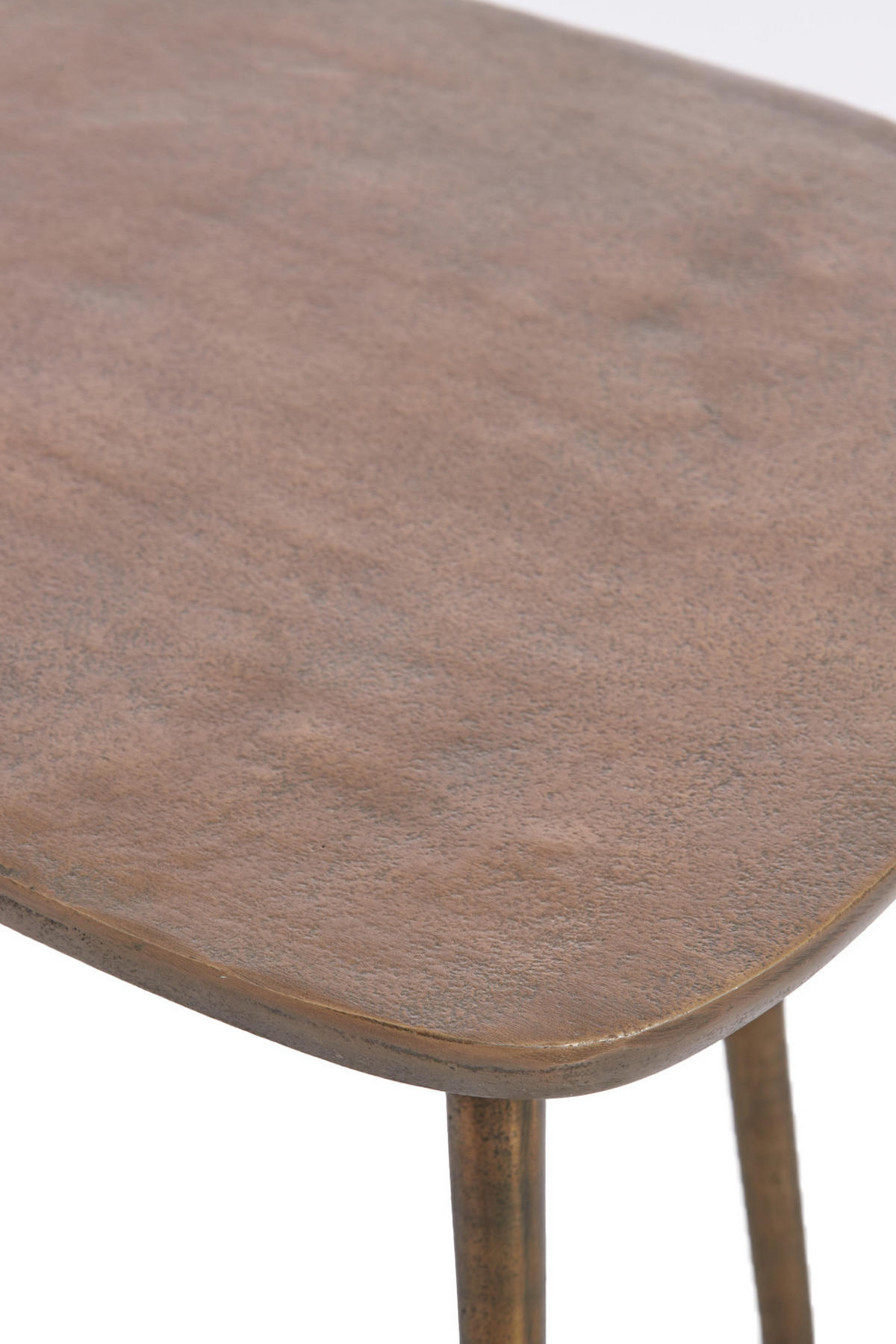 BEISTELLTISCH Puno Bronze 48/32/37 cm - Bronzefarben, Metall (48/32/37cm) - Light & Living