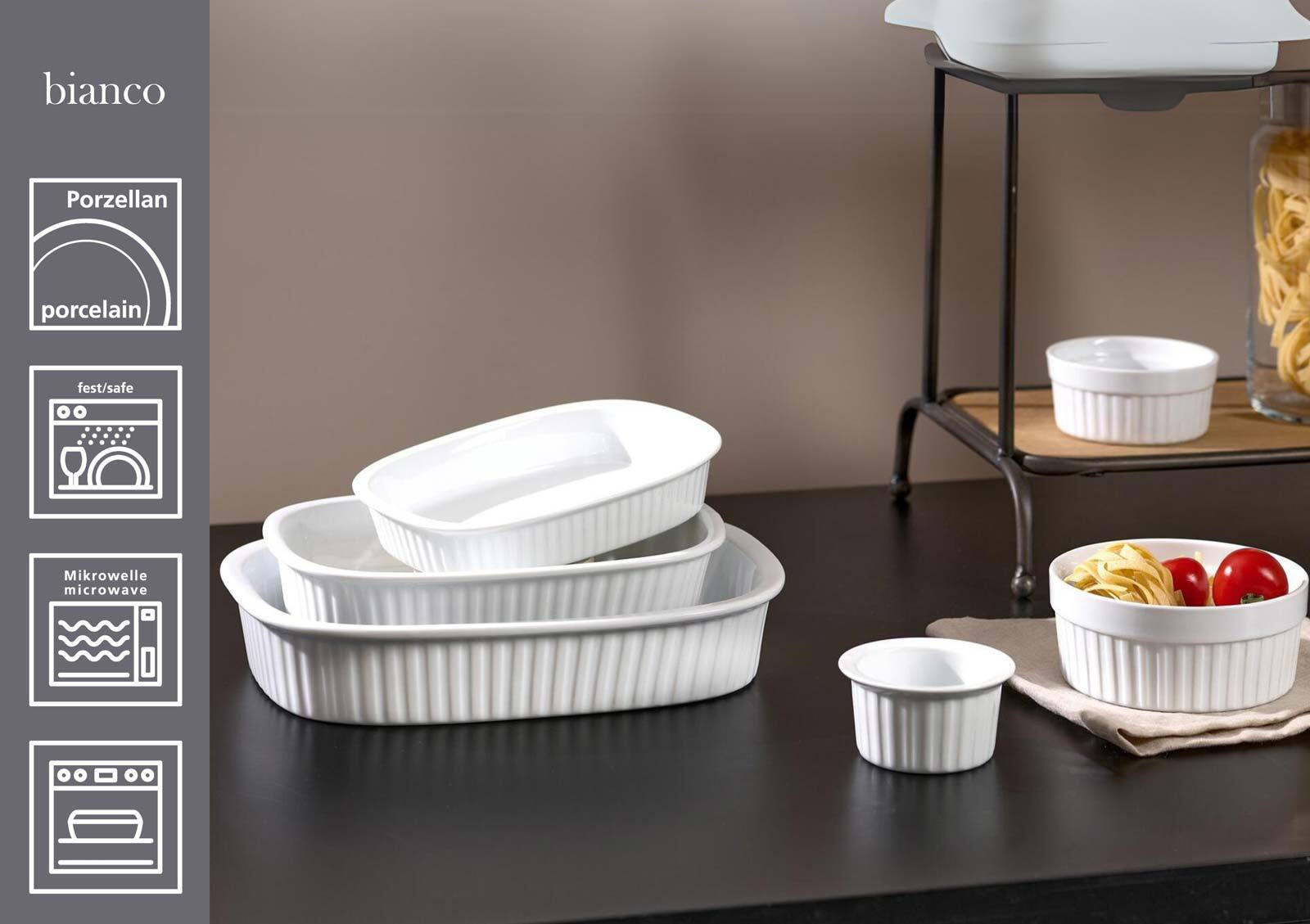 AUFLAUFFORM Bianco weiß 27 x 19 cm - Weiß, Keramik (27/19/5cm) - Ritzenhoff Breker