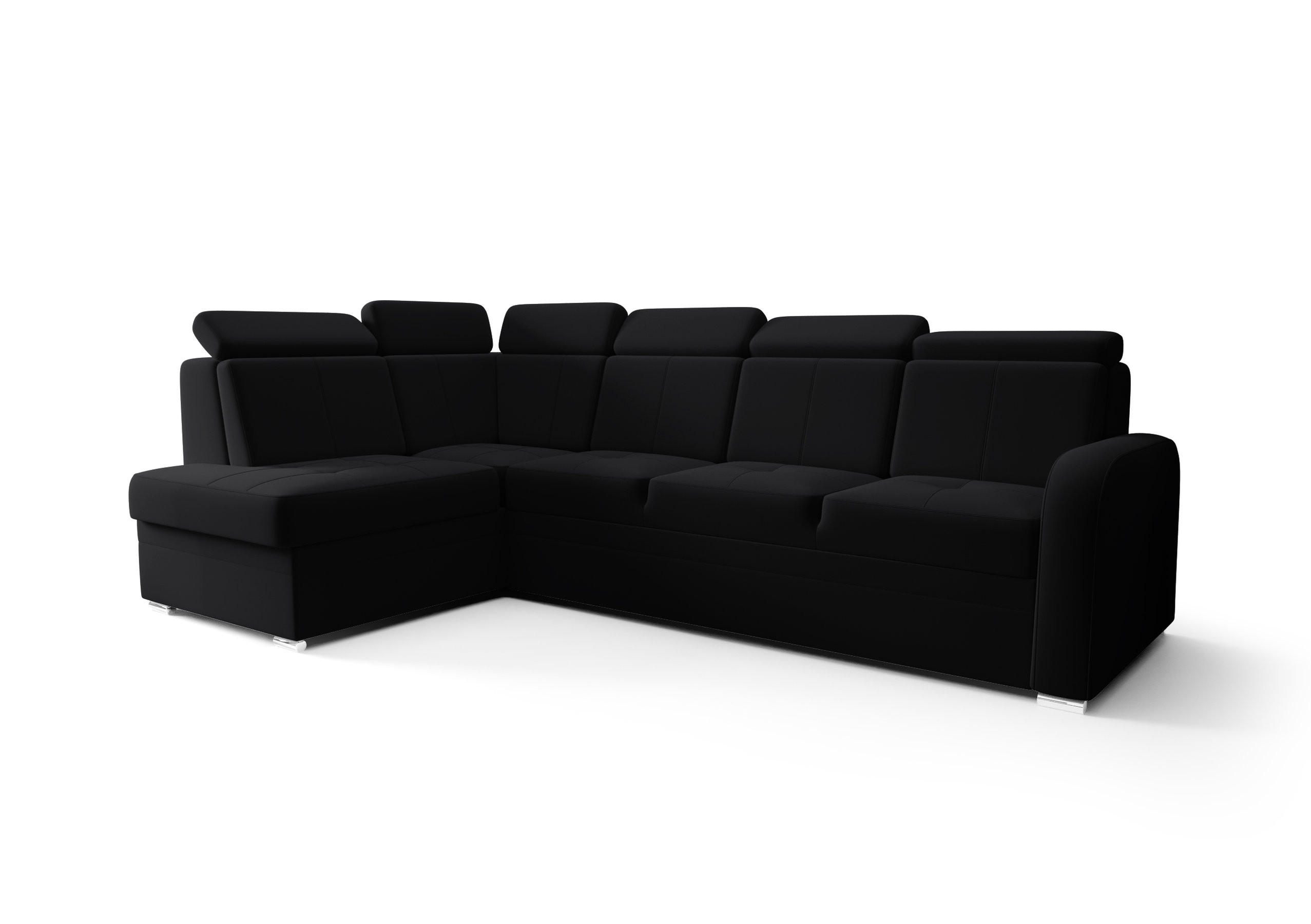 O-Sofa Ecksofa Schwarz 304x180 cm