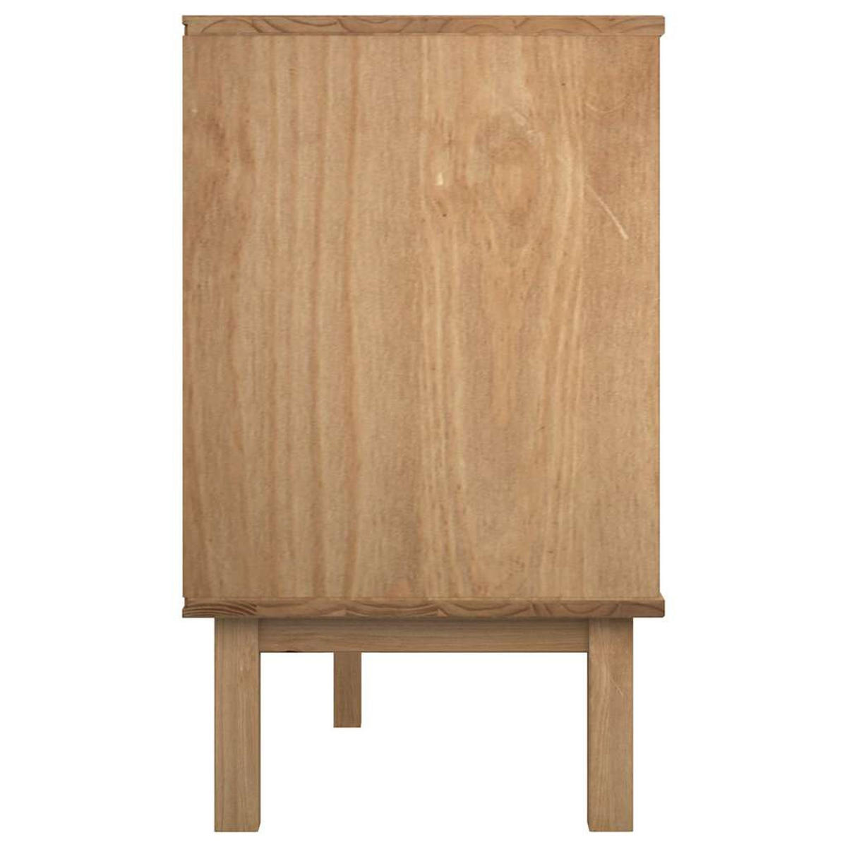SCHUBLADENSCHRANK 111/43/73,5 Cm Massivholz Kiefer - Braun, Holz (43/73.5/111cm) - vidaXL