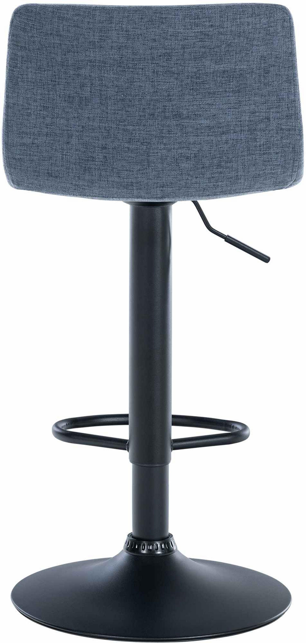 BARHOCKER Gebel Stoff Blau - Blau, Textil/Metall (39/84/36cm) - DELUKE